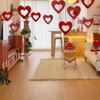 40 Pieces Cutout Heart Hanging Pendant for Indoor Christmas Tree Embellishments Festival Home Decoration Accessories