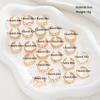 Beach Vacation Toe Ring Set Women Gold Color Star Stackable Plain Open Foot Rings Fashion Minimalist Casual Jewelry Accessories