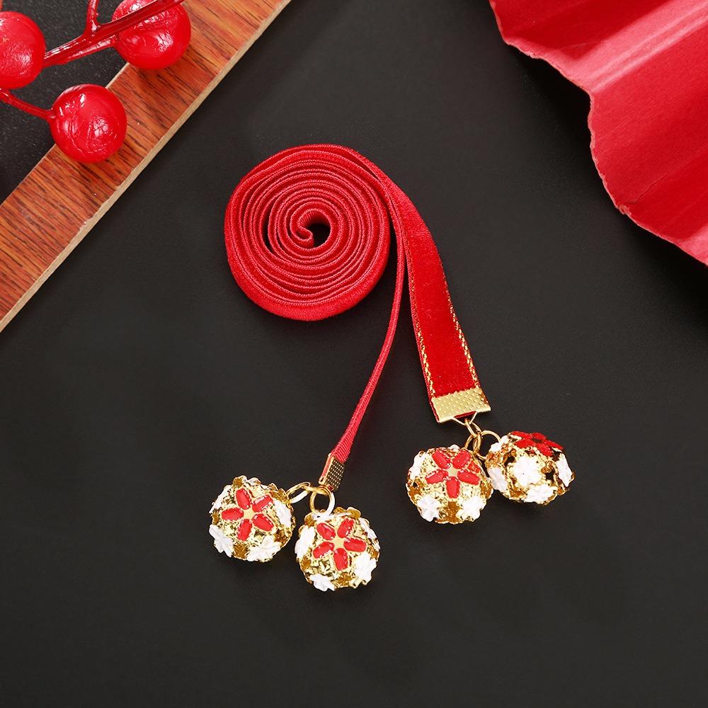 Tassel New Year Hair Rope Butterfly Chinese Long Hairband Sweet Girls Ribbon Head Rope  Festival