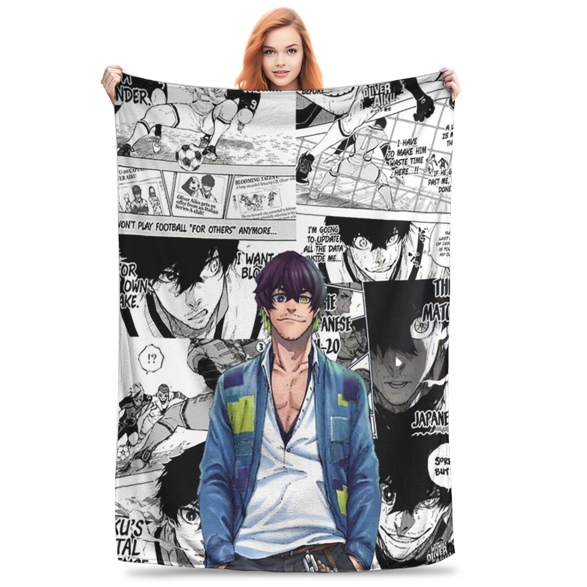 

Flannel Throw Blanket Oliver Aiku Blankets Soft Bedspread Warm Plush Blanket for Bed Living room Picnic Travel Home Sofa 30x40in