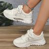 Fashion Fashion Lace Up Platform Sneaker Women Comfy Mesh Breathable Running Walking Shoes Woman Non Slip Thick Bottom Vulcanized Shoes