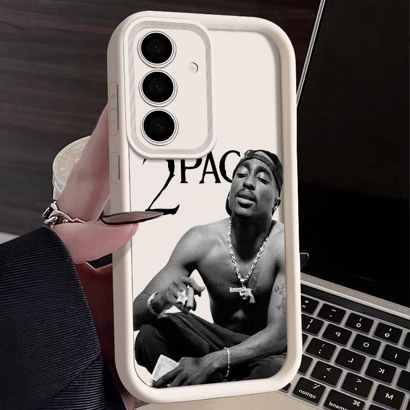 2PAC Tupac Rapper Handyhülle Für Samsung S26 S25 S24 S23 S21 S20 Ultra Für Galaxy S25 S24 FE S26 Plus Funda Weiche Silikonhülle