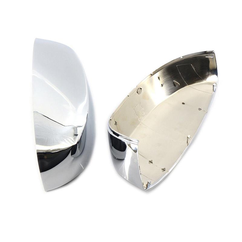 Chrome Clip-on Door Mirror Shell Cap Side Rearview Cover For GMC Yukon XL 1500 2500 2007 - 2013 For Chevrolet Suburban 1500 2500