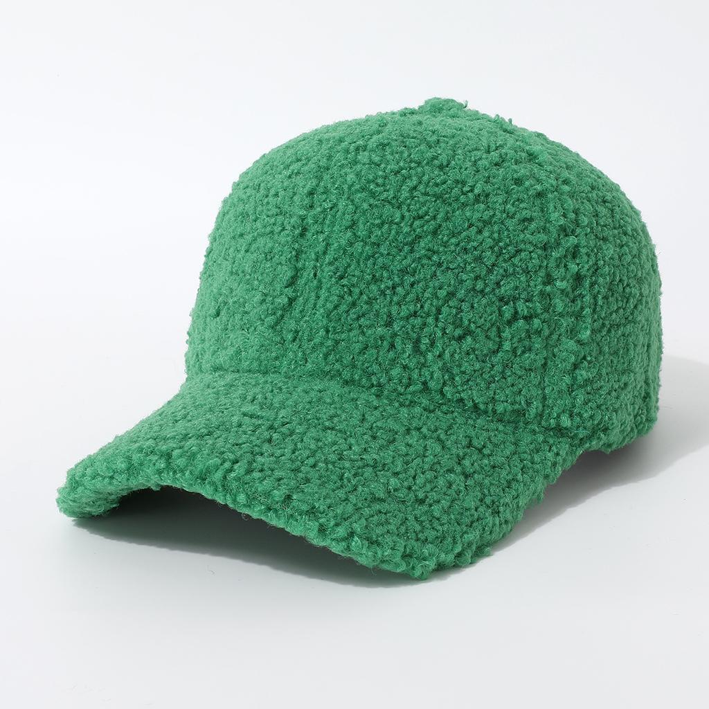 Versatile Foreign Style Warm Baseball Cap Cap Cap Thickened Fluffy Cute Men'S And Women'S Hats