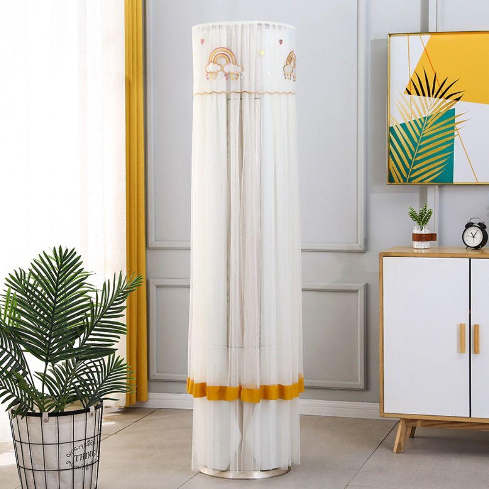 

Delicate Air Conditioner Dust Cover Romantic Dustproof Cover Decor Living Room Style 3