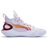 Li Ning SONIC Ultra Cushioning Slip Resistant Abrasion Resistant Mid top Basketball Shoes Men's White Red ABAS145-9