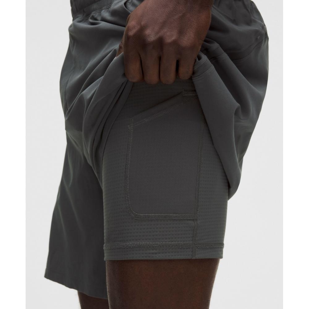 Lululemon Pace Breaker Lined Short 7  Onyx Grey