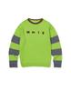 MMLG [Mmlg] Stripe Knit (Green)