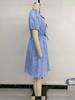 High-End Puff Sleeve Bow Tie Dress - 2026 Summer Collection