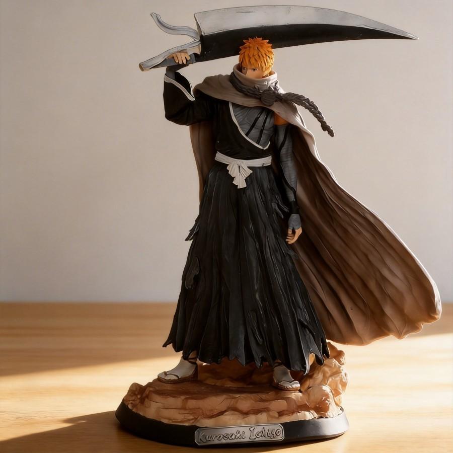 

Bleach Ichigo Kurosaki with Tensa Zangetsu GK Statue 35cm Anime Figure Collection Model Decoration Gift