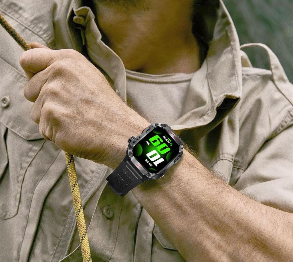 HT29 Smartklokke med LED-seddeldetektor, høydemåler for lufttrykk og Bluetooth-samtaler