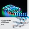 EU Colorful LED Strip Lights Kit 12V RGB 5050 Running Water Multicolor Decorative Ambient Lighting 17-Key RF Remote
