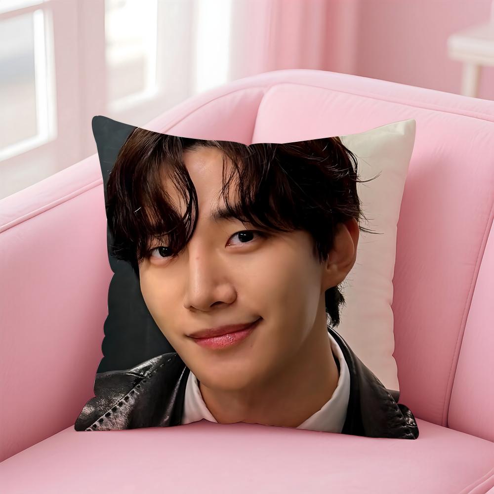 singer charismatic JJunho Cushion Cover Pillow Case Soft Skin Friendly Fabric Concealed Zipper