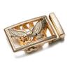 Men Designer Belts Genuine Leather Belt Gold Flying Eagle Belt Buckle with Multicolor Ratchet Straps