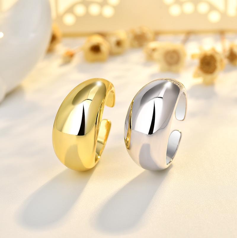 European and American Open Ring for Women Ins Trend Fashion Cold Style Exaggerated Simplicity