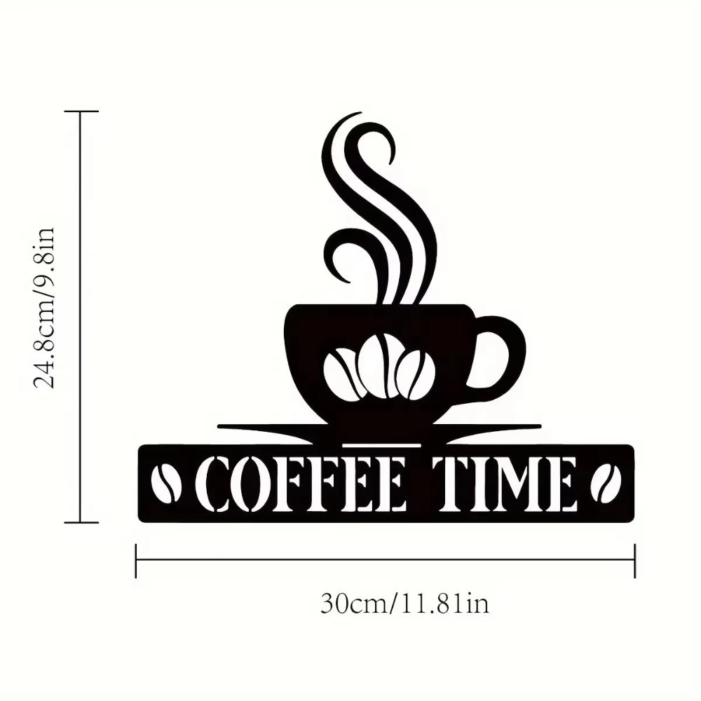 Stunning Rustic Metal Wall Art! Personalized Coffee Bar Sign.For Kitchen, Cafe, Restaurant decor.Perfect Gift for Coffee Lovers.