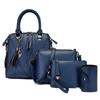 Solid Color Fringed Large-capacity Shoulder Bag Popular Fashion Portable Oblique Span Bag Splicing Bag