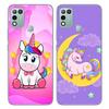 Regenbogen Einhorn Anime Cartoon Pferd Handyhülle für Motorola Moto G13 G14 G53 G54 G62 G72 G82 G84 E13 E20 G42 G32 G23 G22 Hülle