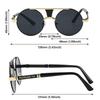 Fashion Vintage Round Sunglasses Double Bridge Retro Men's Shades Luxury Design Casual UV400 Eyewear for Women & Men