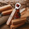 Customized Personalized Wooden Bottle Opener Wooden Handle Metal Beer Juice Can Opener Bar Banquet Wedding Commemorative Gift 6