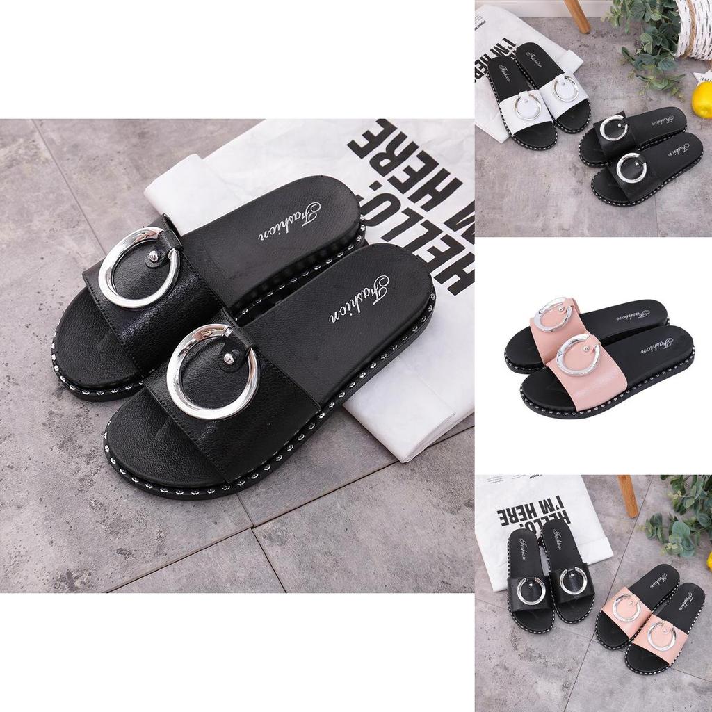 Luxurious Summer Outdoor Sandals Sexy Women Beach Flat Sandal Shoes In Classic Style