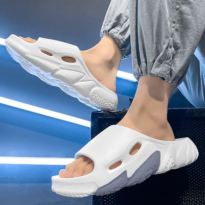 Модные новые мужские шлепанцы EVA с толстой подошвой — фото 7