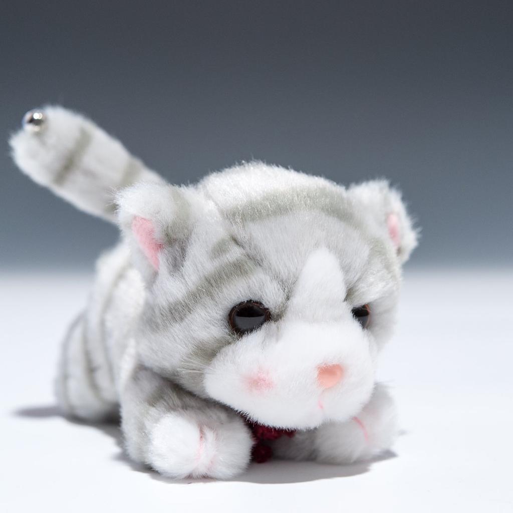 Takenoko Sherry Crawling Cat Gray Plush Toy 58846