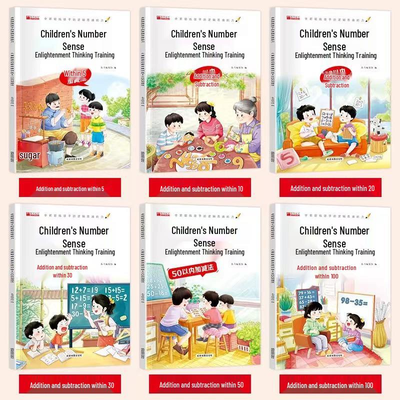 Number Sense Training for Kids: 6-Volume Math Problems for Ages 5-7