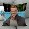 Custom William Levy Pillowcase Wedding Decorative Cotton Linen Pillow Case For Home Pillow Cover 45X45(One Sides)