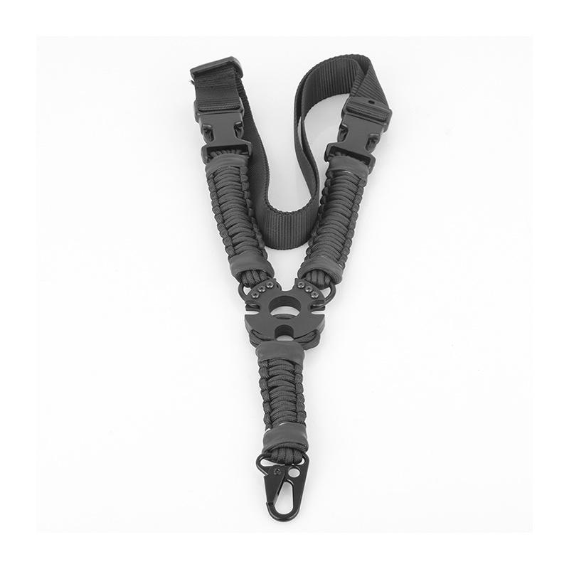 Vertical Single Point Gun Sling Shoulder Strap Metal Buckle With Braided Paracord Rifle Shot Gun Strap Belt Rope Hunt