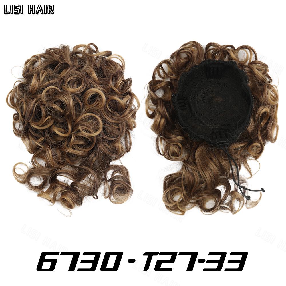 MERISIHAIR Messy Hair Bun Hair Elastic Drawstring Loose Large Curly Short Bun Synthetic Ponytail Extensions Hair Bun Extension For Women Daily Use