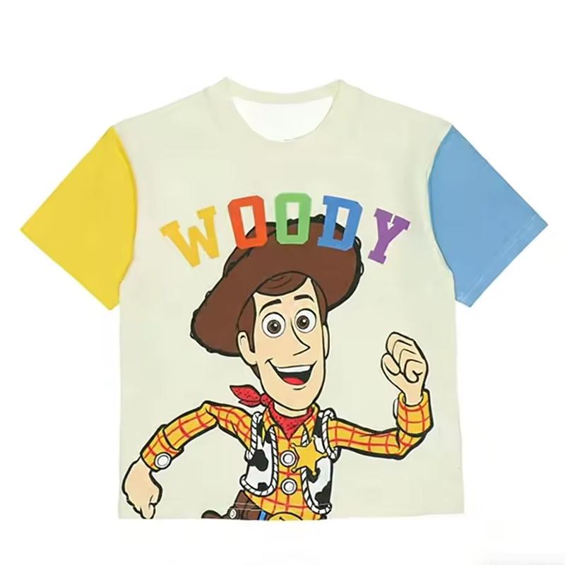 Summer 2026 New Toy Story 3D T-shirt Boy Buzz Lightyear Family Matching Costume Cosplay Top Woody T-shirt Costume Men and Women