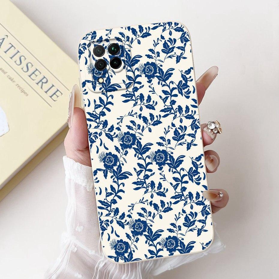 Beautiful Floral Phone Case For Huawei P40 Lite Nova 6 SE 7i Soft Silicone Shockproof Cover For Huawei P40lite Cases Bumpers