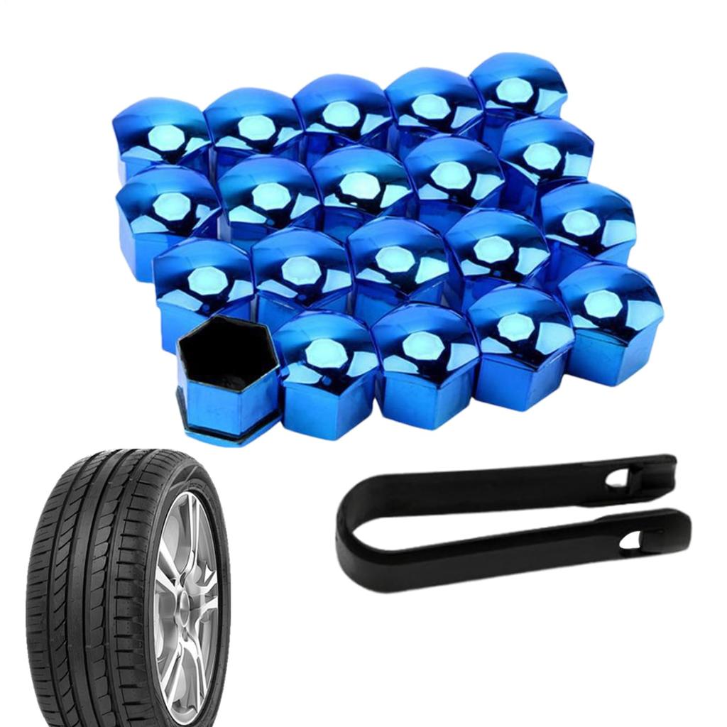 20 Pcs Car Short Nuts Wheel Lug Nut Cover Protective Cover Anti-theft Dustproof