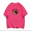 harajuku Round Neck oversize Casual Y2K Tops young girl t shirts summer pure cotton Women funny cartoon Print T-Shirt purple streetwear