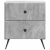 Nightstand Concrete Gray 43 X 34.5 X 47.5 Cm Particleboard