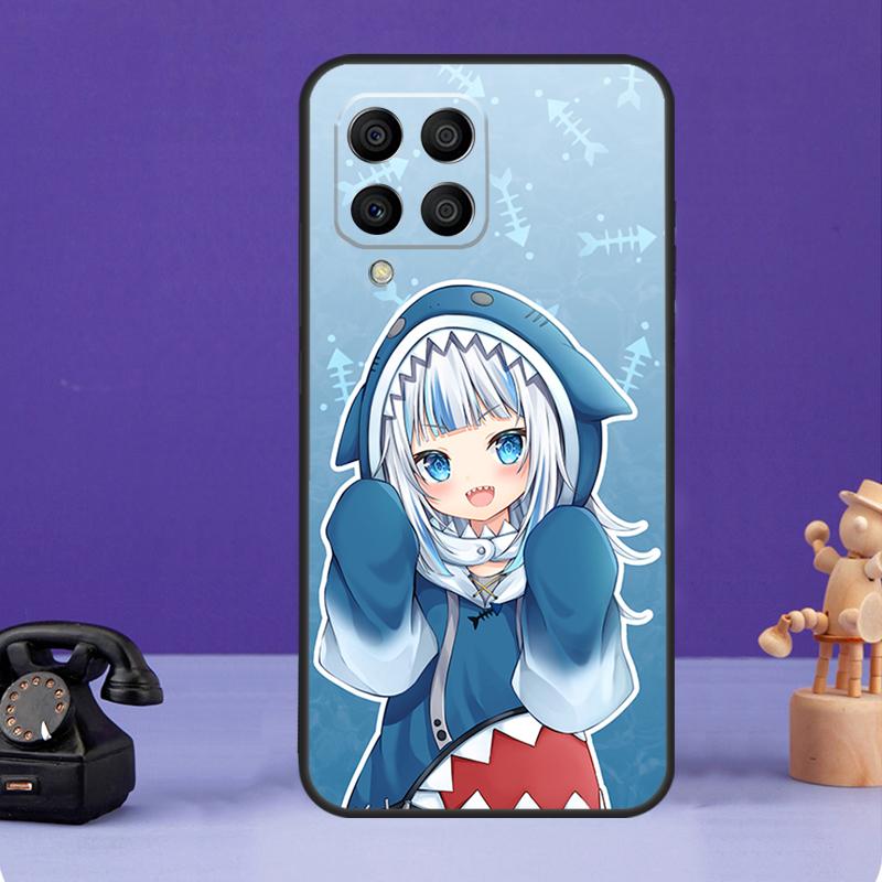 Gawr Gura Hololive Anime Case For Samsung Galaxy M12 M32 M52 M55 M13 M33 M53 M14 M34 M54 M20 M30s M31s M51 M31 M21
