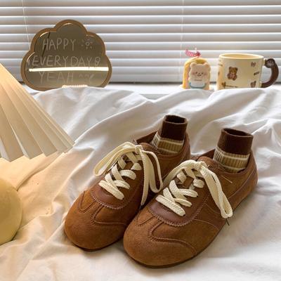 Retro deutsche Trainingsschuhe Damen 2025 neu Frühling und Herbst flachsohlige lässige Sport-Board-Schuhe vielseitige Forrest Gump Schuhe