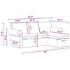 Sofa Dark Grey 195 X 138 X 80 Cm Fabric