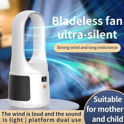 USB Desktop Fanless Cooling Fan, 6-speed Wind Speed Adjustment, Rechargeable, Low-noise, Suitable for Indoor and Outdoor Use.