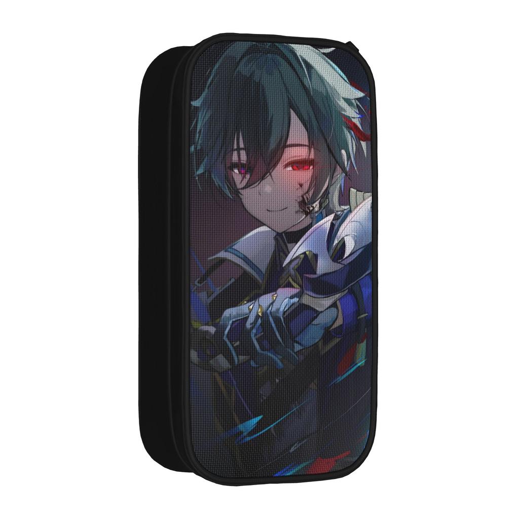Cute Lohen Game Pencil Cases Genshins Impacts Pencilcases Pen Holder for Girls Boys Large Storage Bag Students School Stationery