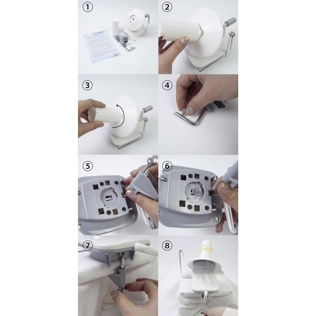 Nawijarka do kłębków Maszyna dziewiarska Krosno Nawijarka do kłębków przędzy Nawijarka ręczna Nawijarka do kłębków Włóczka Hobby Łatwa w użyciu Zestaw do robienia na drutach Artykuły rzemieślnicze