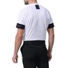 FootJoy Men's Short Sleeve Mock Neck Shirt with Sleeve Logo, White, Size M (FJ-S24-S05, 81805-M)