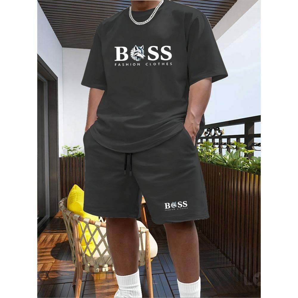 Men's Two-piece Sportswear Short Sleeved T-shirt and Pants Set Running and Fitness Sportswear 2026 Summer Big Discount