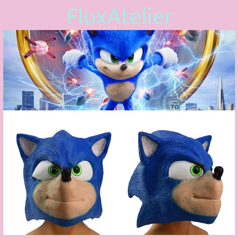 Sonic the Hedgehog Maske Realistisch und Atmungsaktiv Halloween Party Requisite