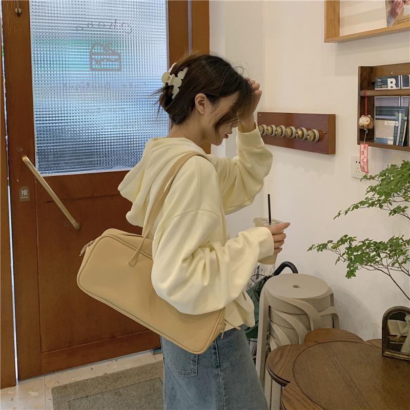 Women's College Style Hooded Sweatshirt Jacket - Spring/Autumn 2023 Zipper Loose Cardigan Top