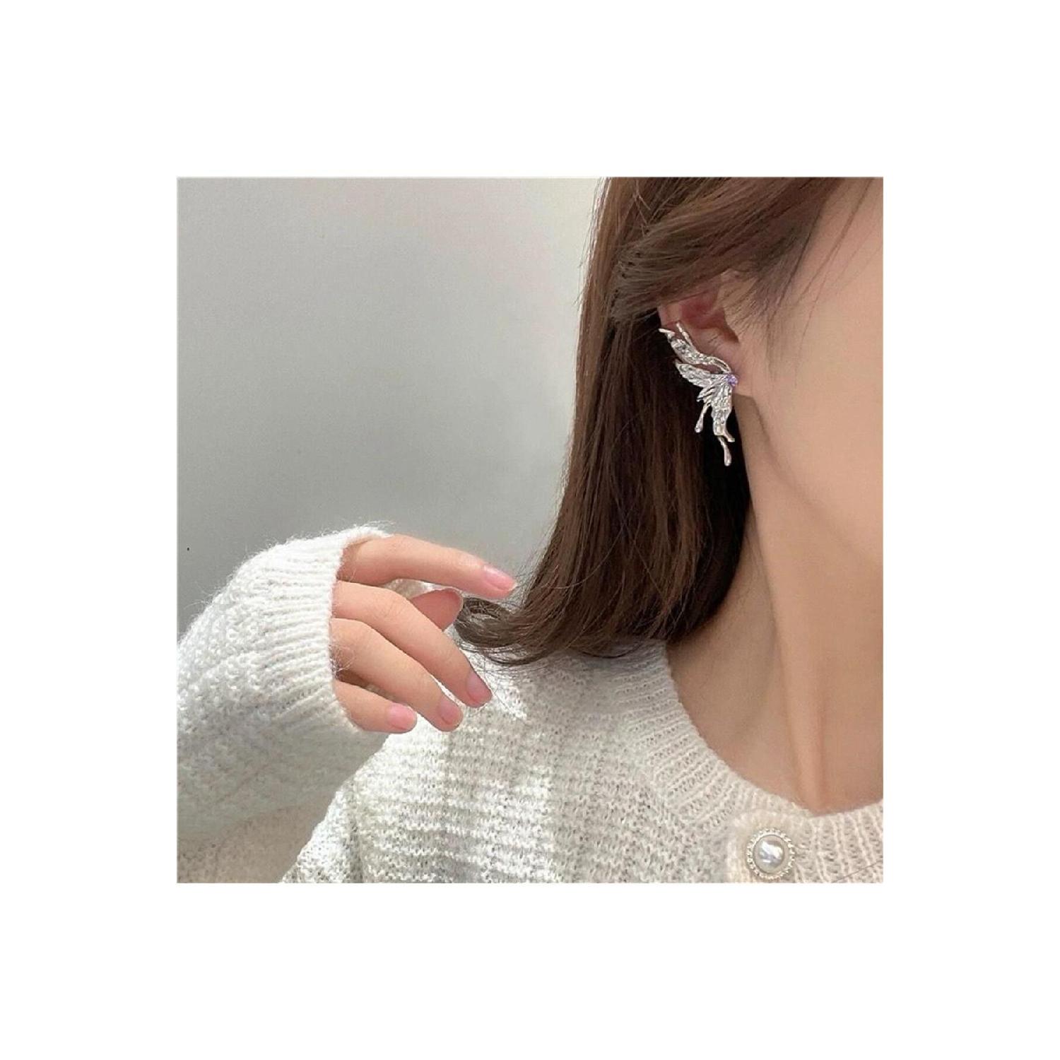 

Silver Half Butterfly Earrings