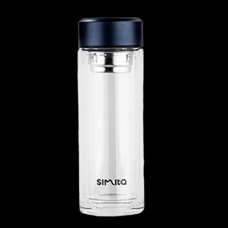 Schmidt Double-Wall Borosilicate Glass Tea Cup with Infuser