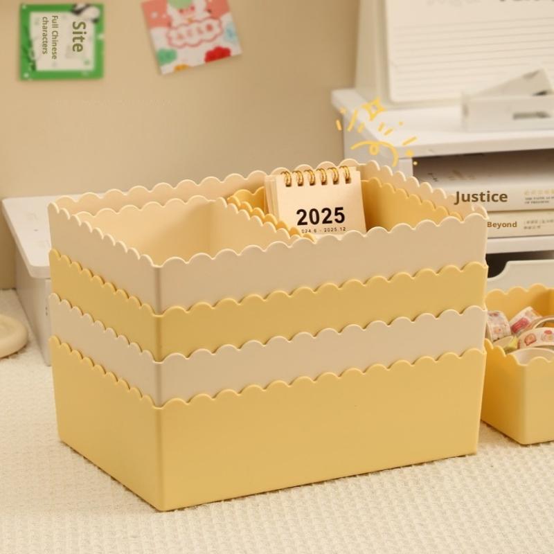 1 Pezzo Scatola Portaoggetti da Scrivania Organizer per Cosmetici Scatola Portaoggetti in Plastica Cesto Portaoggetti Vari Snack Scatola per Organizzazione Bagno Cucina