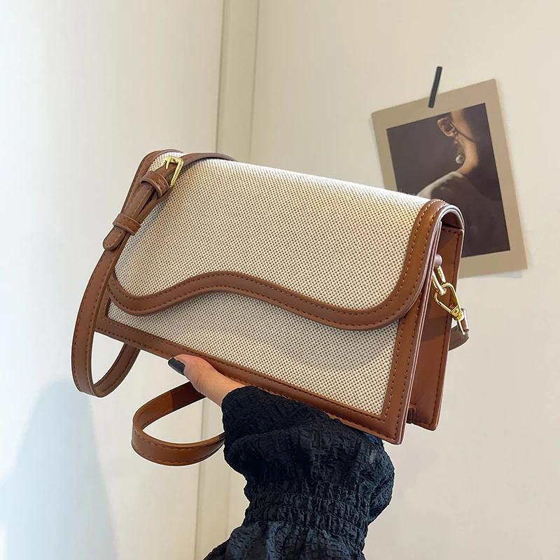 

Квадратная сумка через плечо для женщин, новые модные сумки через плечо большой емкости, трендовые роскошные дизайнерские сумки